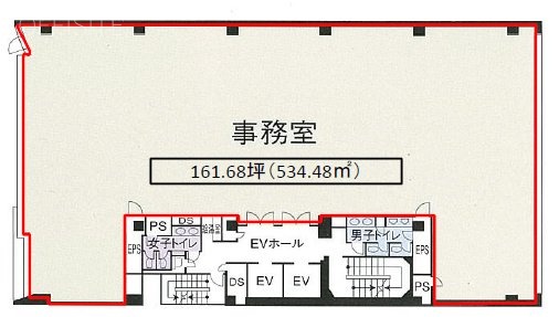 ラウンドクロス新宿4F 間取り図