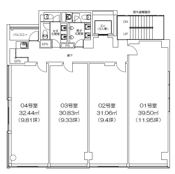 デニス赤坂ビル501 間取り図