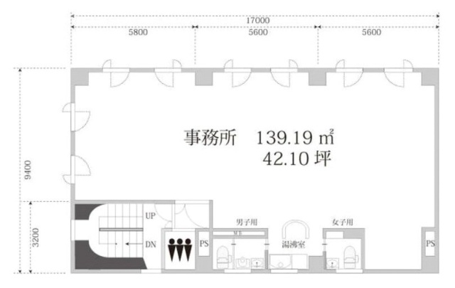 元浅草SKビル3F 間取り図