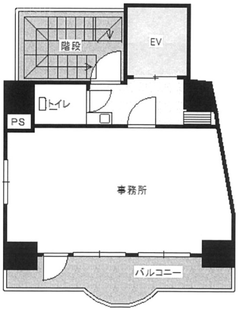 KSJビル6F 間取り図