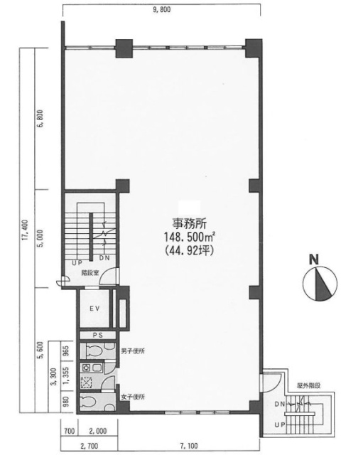 新一ビル3F 間取り図