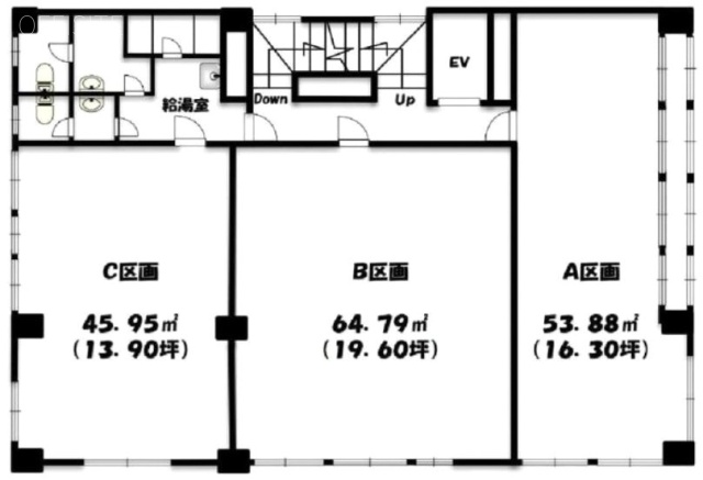 尾上町スカイビルA 間取り図