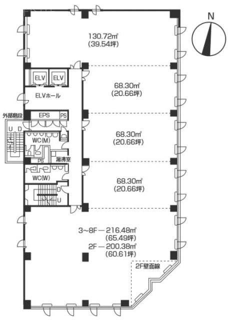 大宮第一生命小峯ビル8F 間取り図