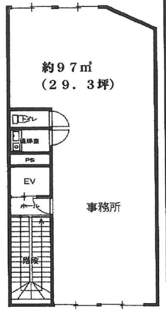 サンライズ・エンドウⅡビル4F 間取り図