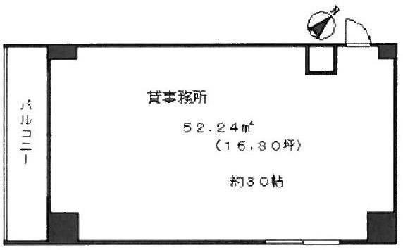 五反田サニーフラットビル5F 間取り図