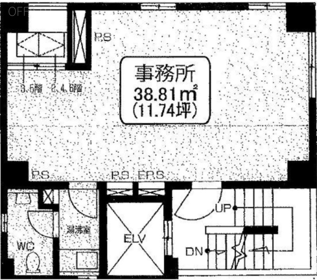 日本橋川村ビル3F 間取り図