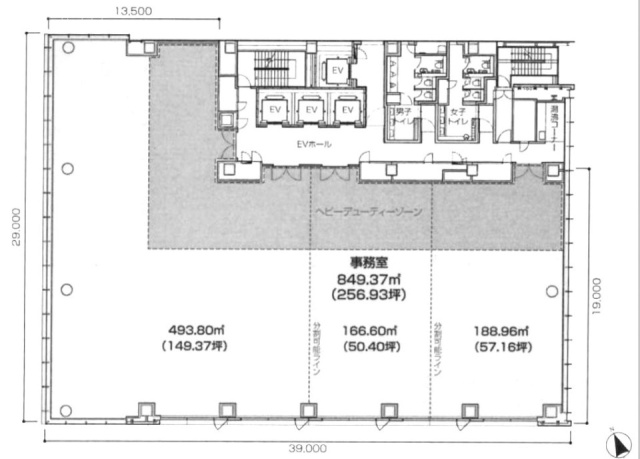 住友商事京橋ビル10F 間取り図