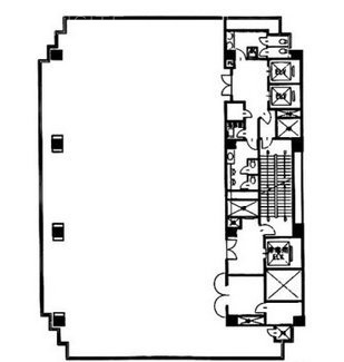 日本橋富沢町111ビル6F 間取り図