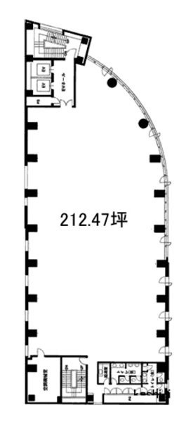 NBF赤坂山王スクエアビル8F 間取り図