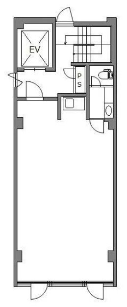 ウィンド銀座Ⅲビル4F 間取り図