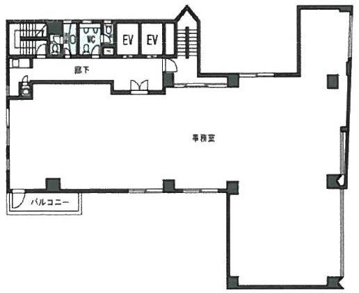 オーキッドプレイス人形町ウエスト5F 間取り図