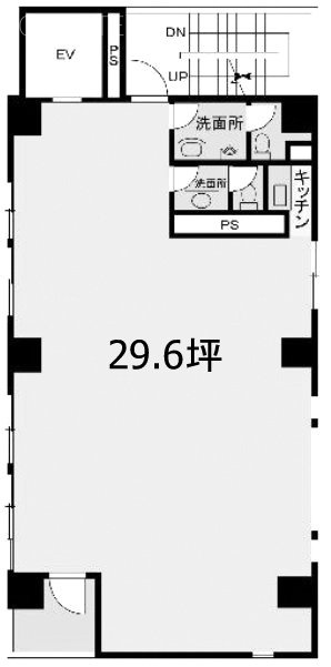 白鷺ビル8F 間取り図