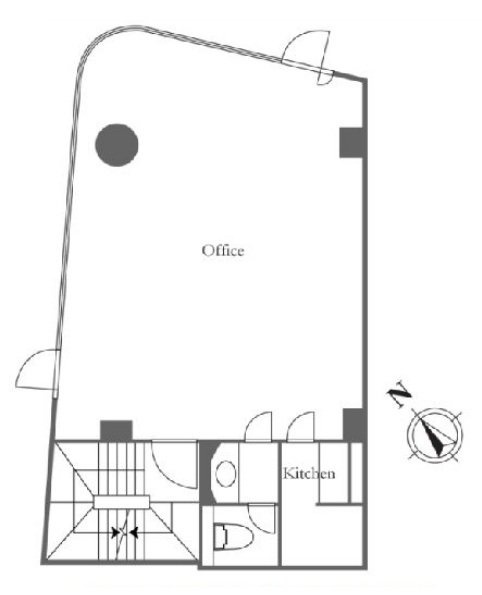 KUROSU3(クロススリー)ビル3F 間取り図