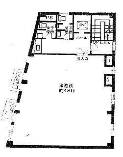 片岡ビル3F 間取り図