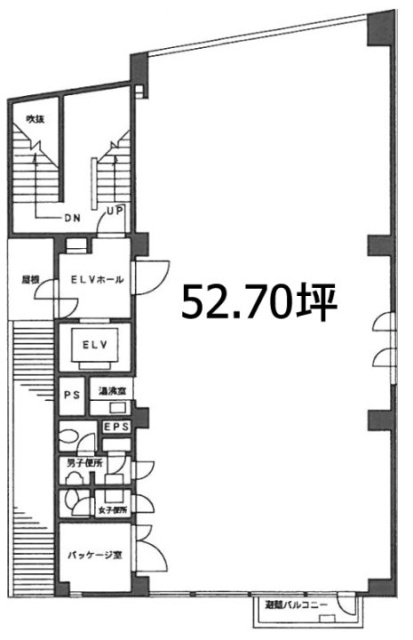 原宿董友(はらじゅくとうゆう)ビル7F 間取り図