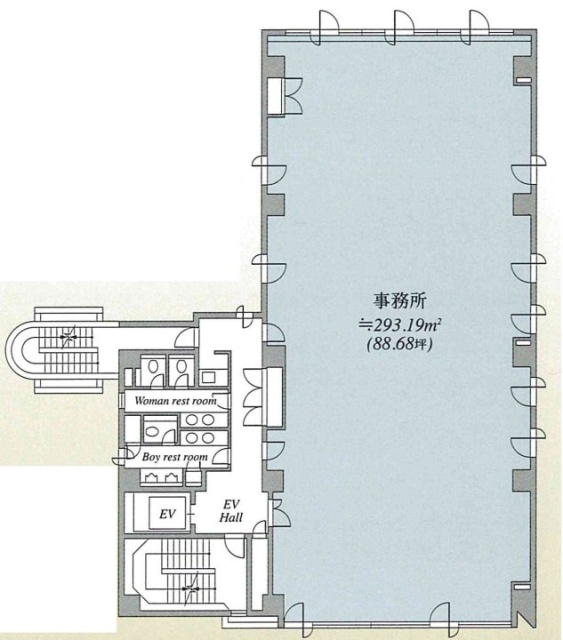 リードシー築地ビル302 間取り図