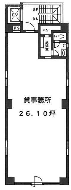 第2江口ビル4F 間取り図