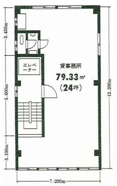 阿部長ビル4F 間取り図