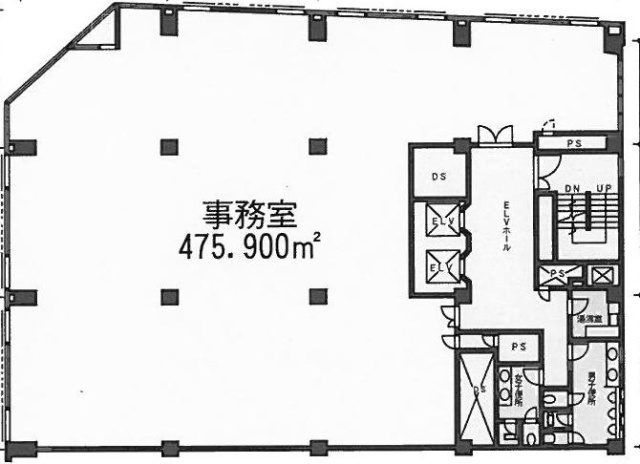 兜町偕成ビル本館3F 間取り図