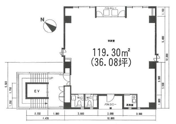 並木ビル5F 間取り図