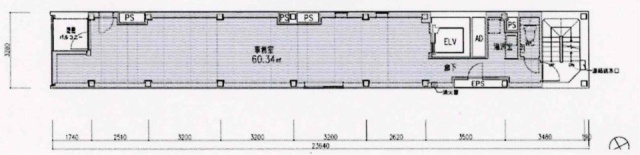 日本橋桜ビル4F 間取り図