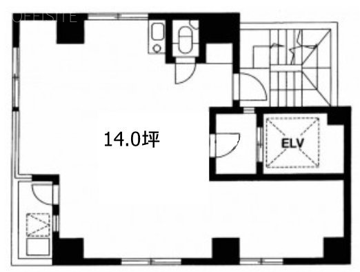 ハトヤビル2F 間取り図