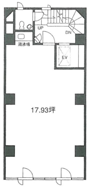 カサイビルⅡ2F 間取り図