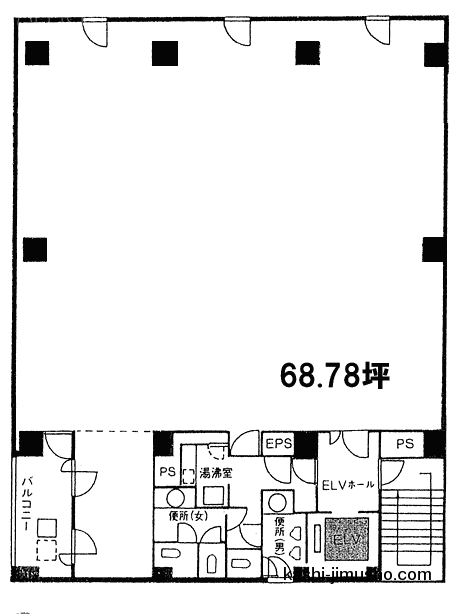 オゾン第1ビル4F 間取り図