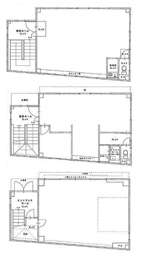 青山FSビル1F～3F 間取り図