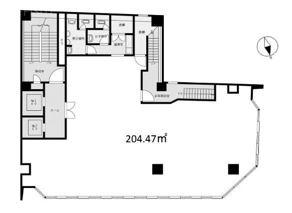 冨士エレベータービル2F 間取り図