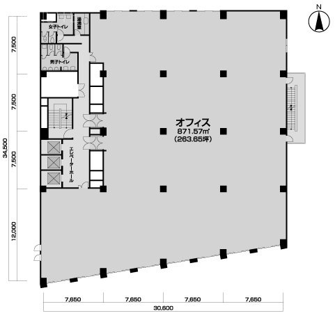 麹町東急ビル6F 間取り図