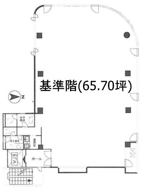 ウンピン神田ビル5F 間取り図