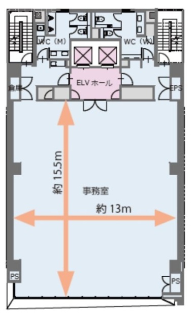 セイコー八重洲通ビル6F 間取り図