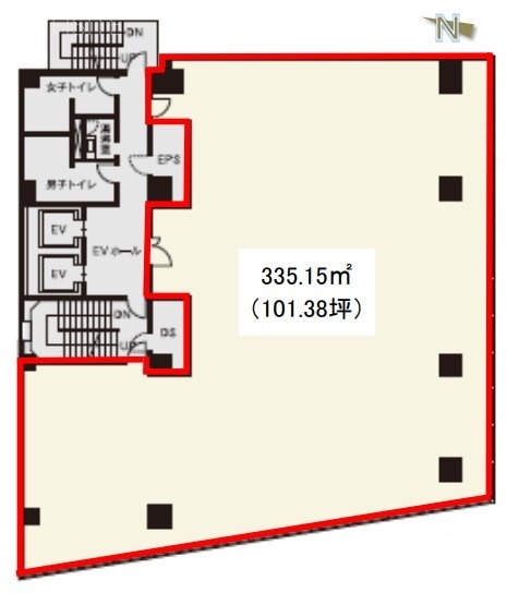 九段サウスサイドスクエア4F 間取り図