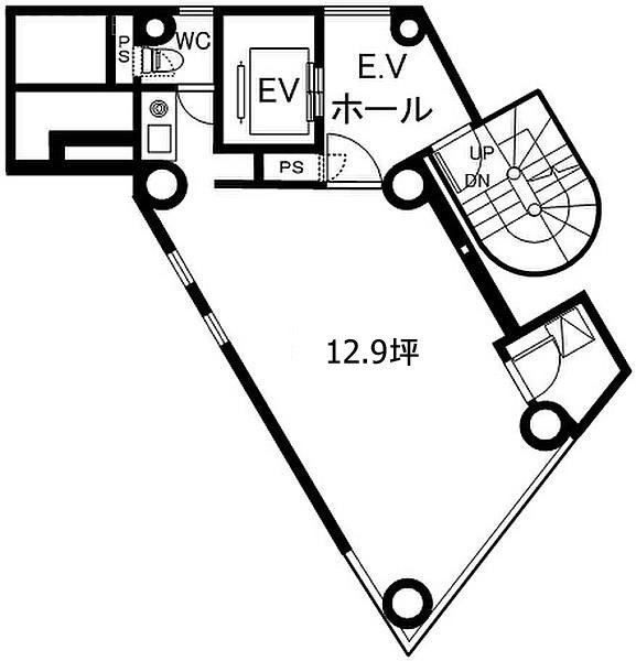 ACN四谷三丁目ビル6F 間取り図