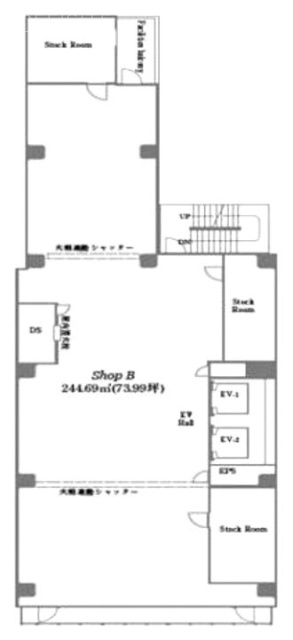 ブランエスパ銀座6F 間取り図
