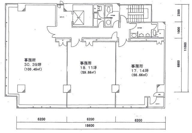 フジ(第二K・S)ビル901 間取り図