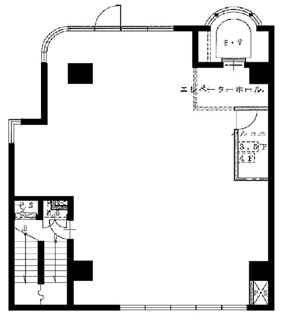 K520ビル301 間取り図