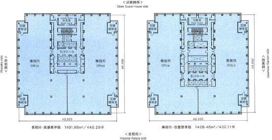 ニューオータニガーデンコート3F 間取り図