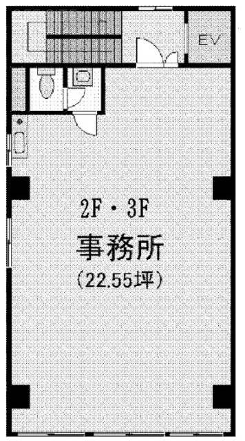 市村第2ビル2F 間取り図