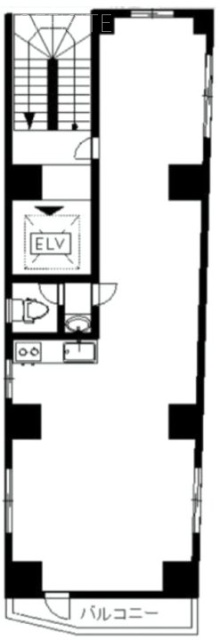 芝大井ビル7F 間取り図