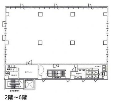 水天宮CPビル6F 間取り図