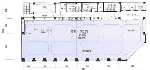 ヒューリック両国ビル4F 間取り図