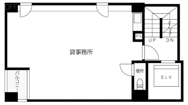 鈴藤ビル2F 間取り図