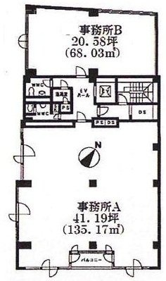 内山ビル6F 間取り図