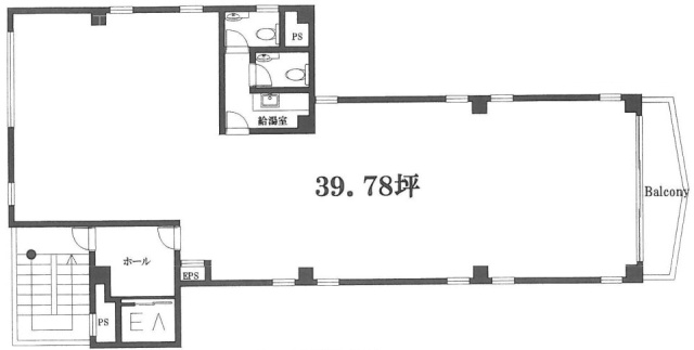 川田ビル7F 間取り図