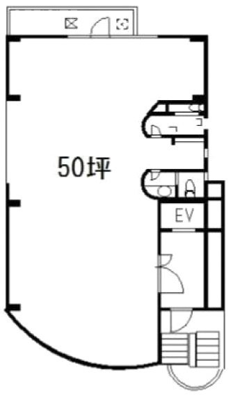 小西ビル5F 間取り図