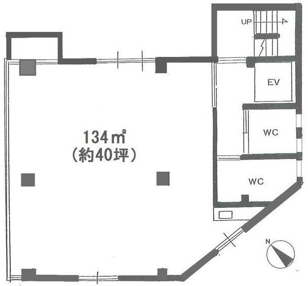 霜ビル22F 間取り図