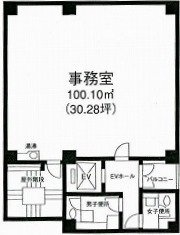 MTP東麻布ビル4F 間取り図