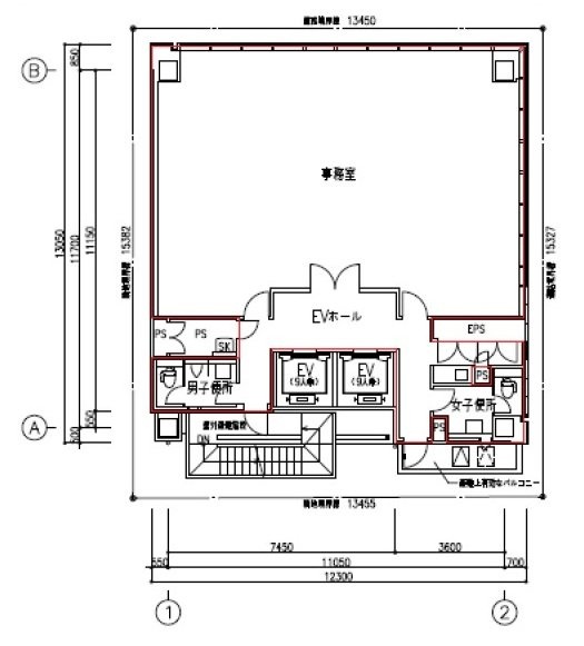 大星八重洲ビル8F 間取り図